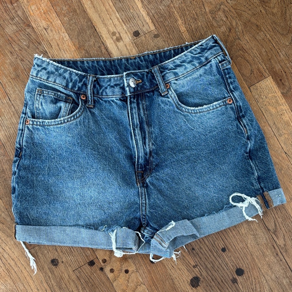 Divided Blue Rolled-Cuff Denim Shorts